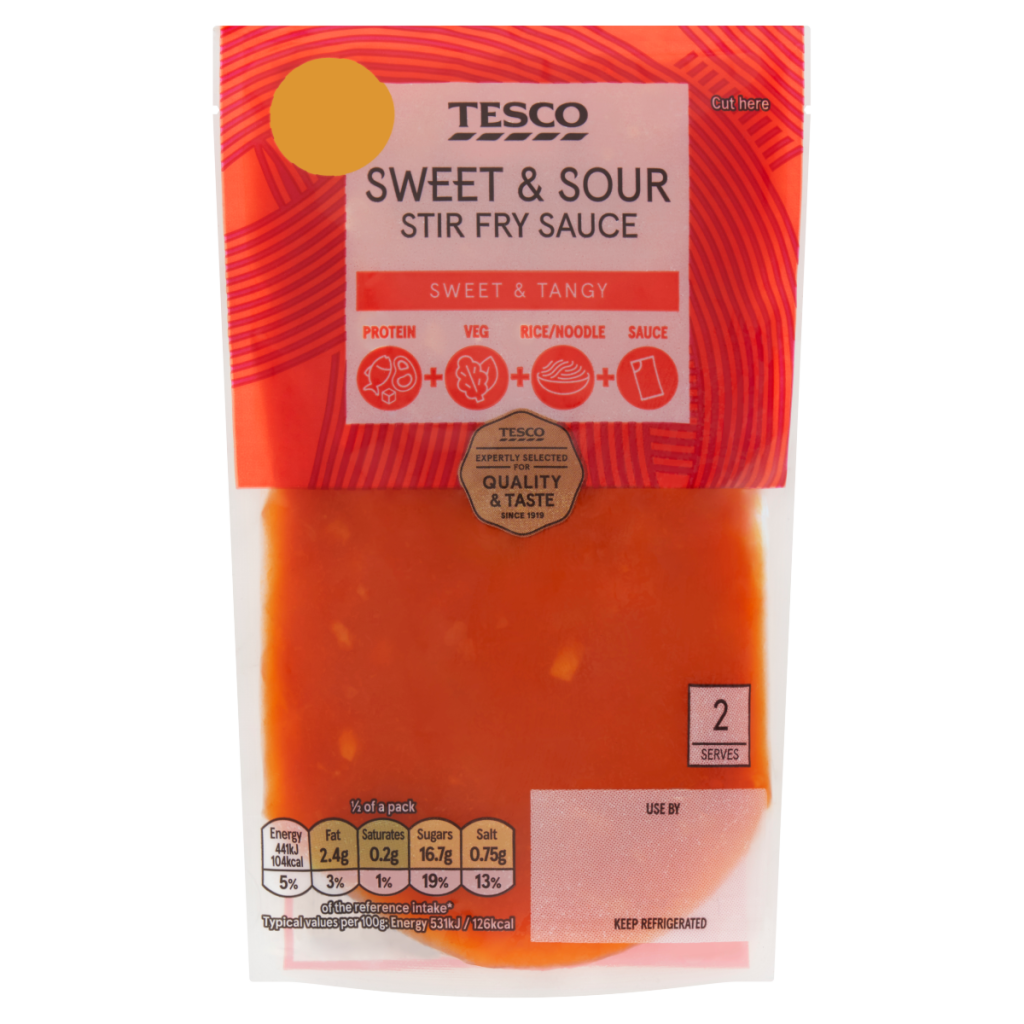 Tesco Sweet & Sour Stir Fry Sauce 165g