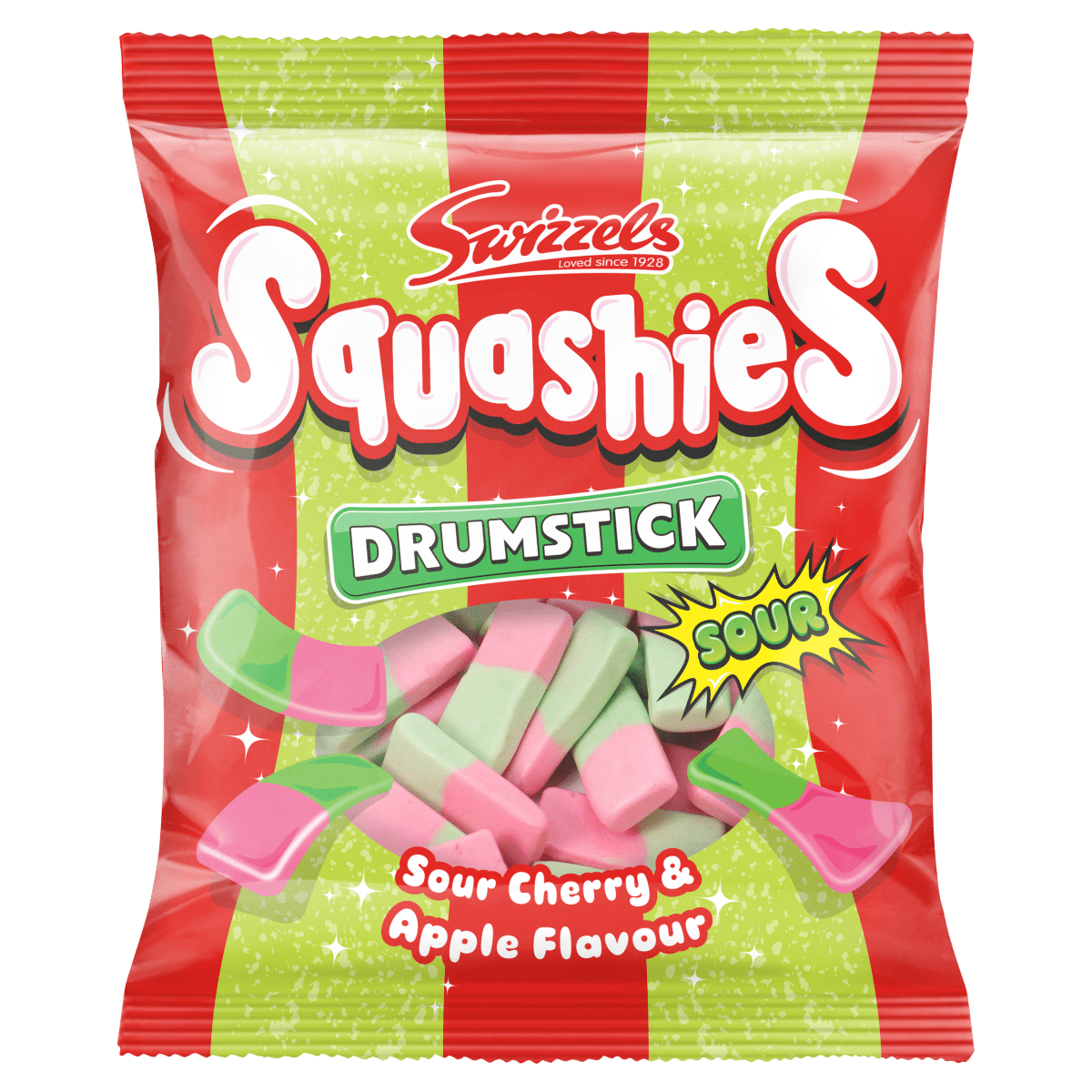 Swizzels Squashies Drumstick Sour Cherry & Apple Flavour 120g