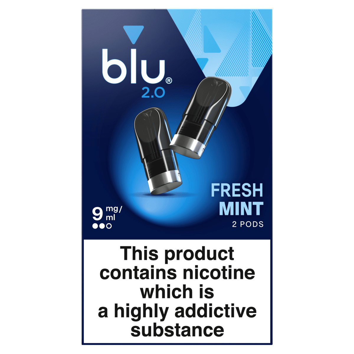 blu 2.0 Fresh Mint Vape Pods 9mg/ml 2 x 1.9ml