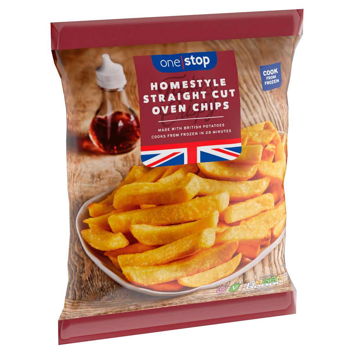One Stop Homestyle Straight Cut Oven Chips 950g