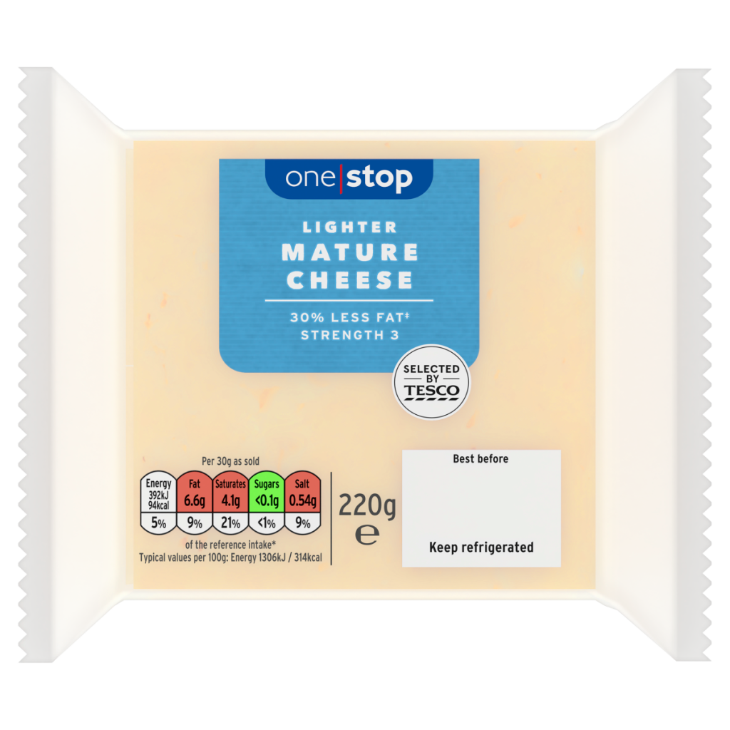 One Stop Lighter Mature Cheese 220g