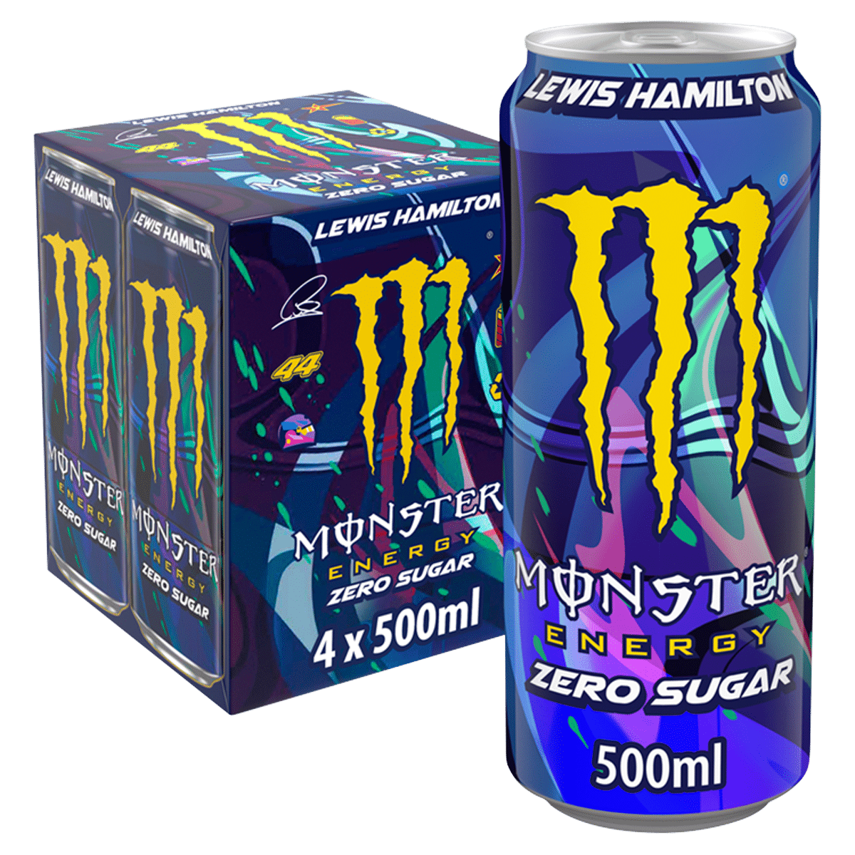 Monster Energy Drink Lewis Hamilton Zero Sugar 4 x 500ml