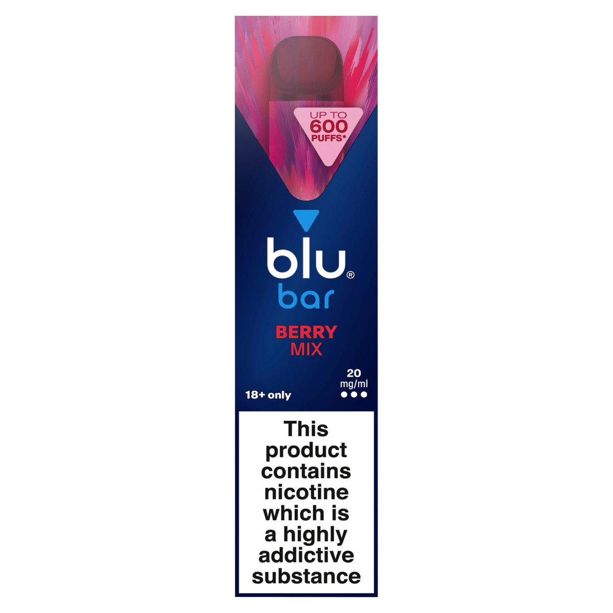 blu bar Berry Mix Disposable Vape 20mg/ml