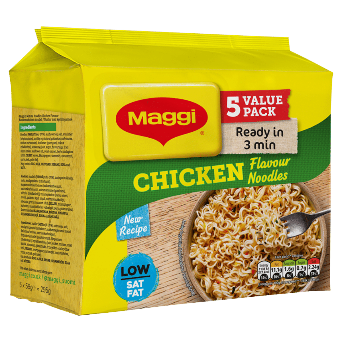 Maggi Chicken Flavour Noodles 5 x 59g (295g)