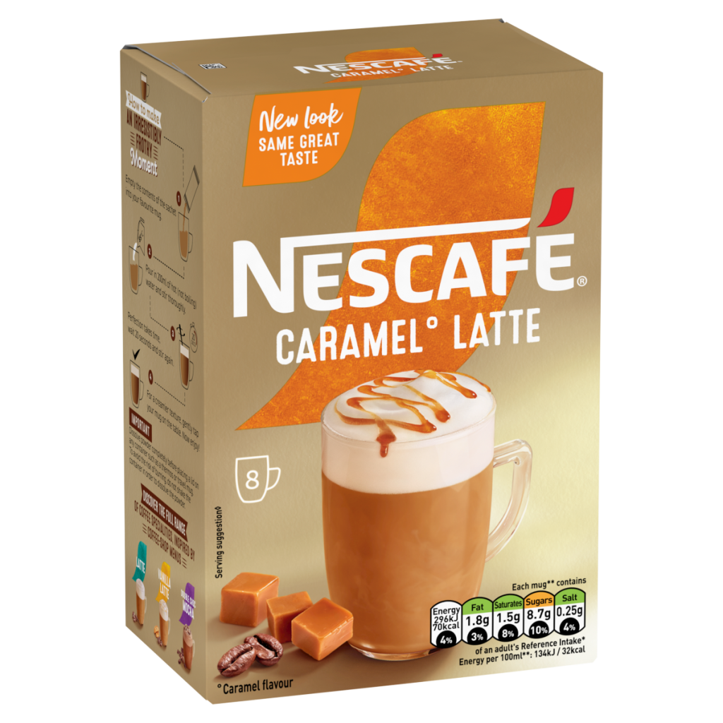 Nescafé Caramel Latte 8 x 17g (136g)