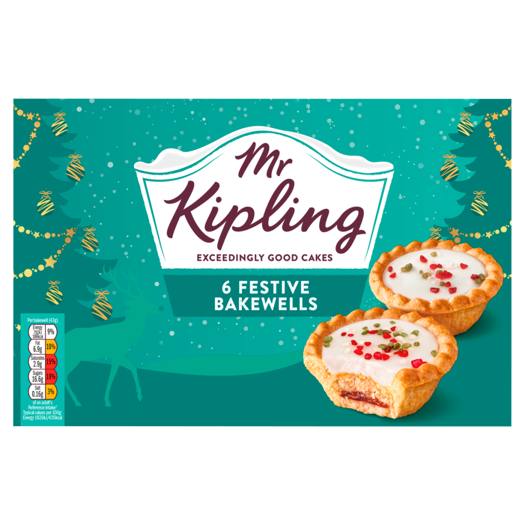 Mr Kipling 6 Festive Bakewells