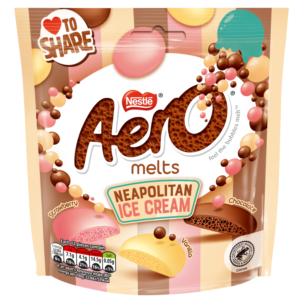 Aero Melts Neapolitan Ice Cream 86g