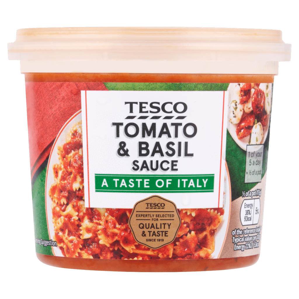 Tesco Tomato & Basil Sauce 350g