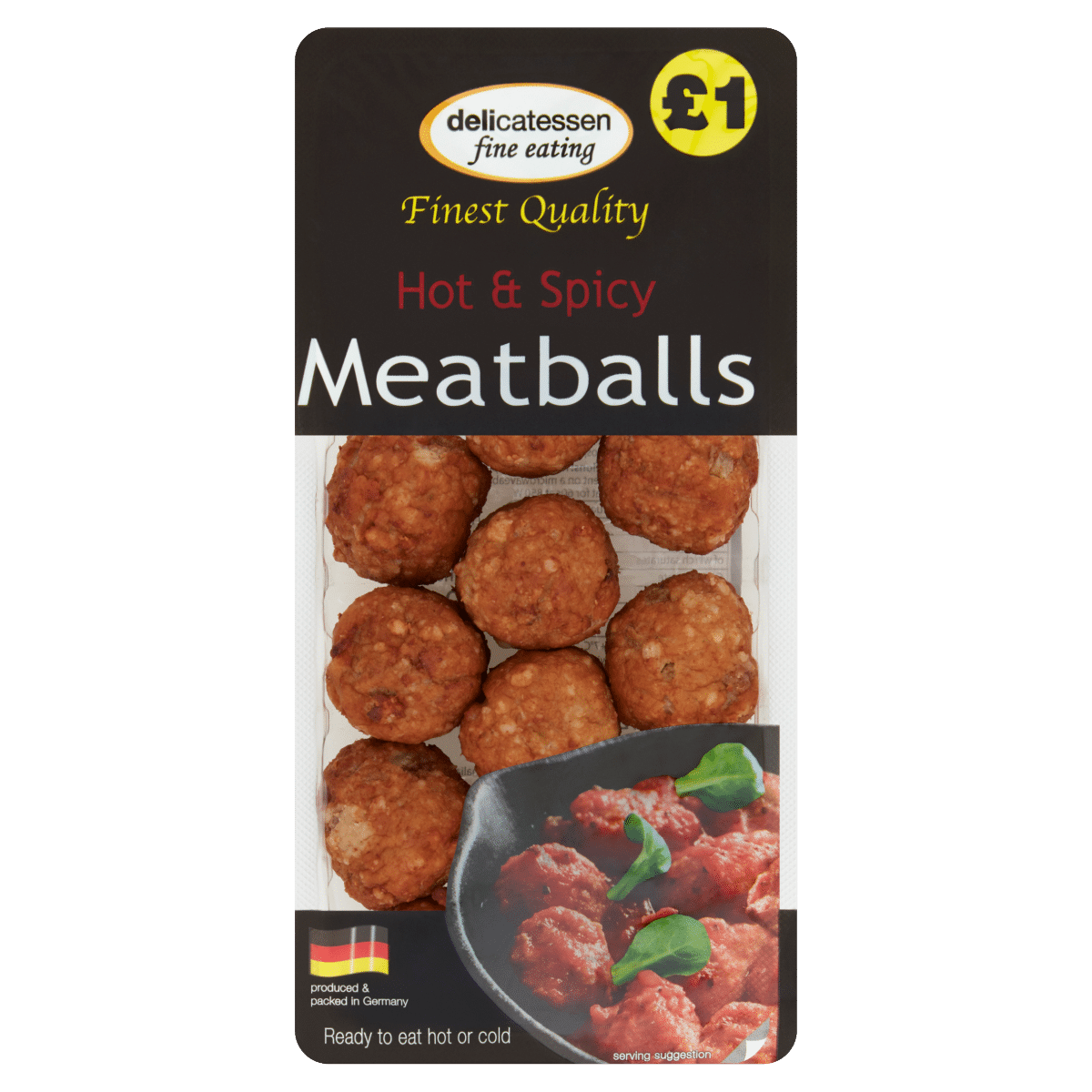 Delicatessen Fine Eating Hot & Spicy Meatballs 200g