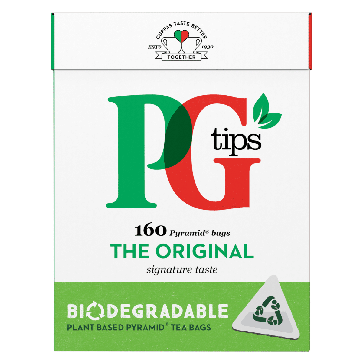PG tips Original Biodegradable Tea Bags 160