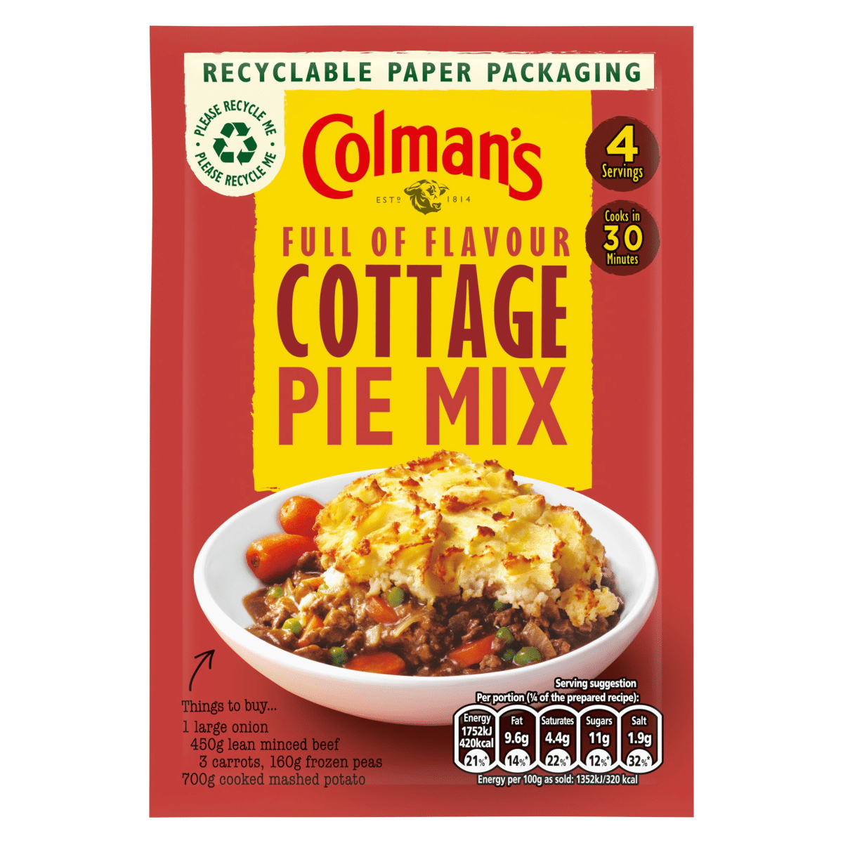 Colman’s  Recipe Mix Cottage Pie 45 g