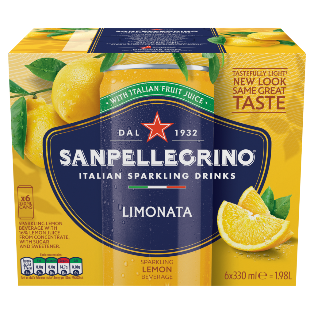 San Pellegrino Sparkling Lemon Beverage 6 x 330ml (1.98L)
