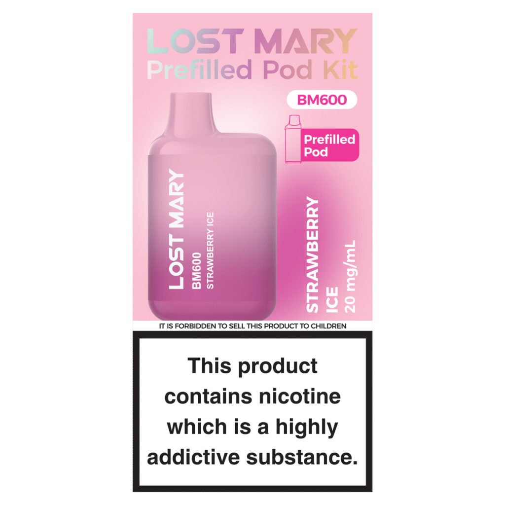 Lost Mary BM600 Strawberry Ice Prefilled Pod Kit 20mg/ml