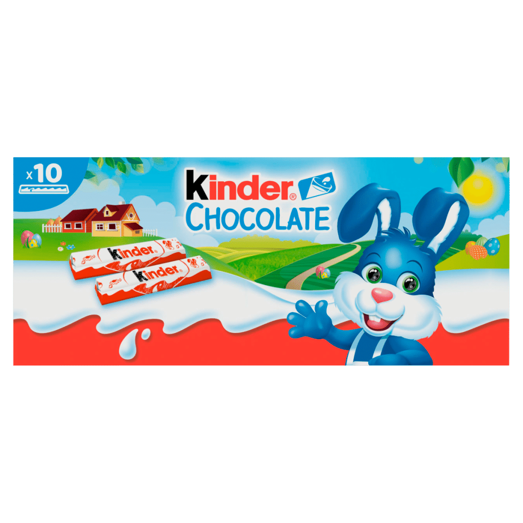 Kinder Chocolate Small Bars Multipack 10 x 12.5g (125g)