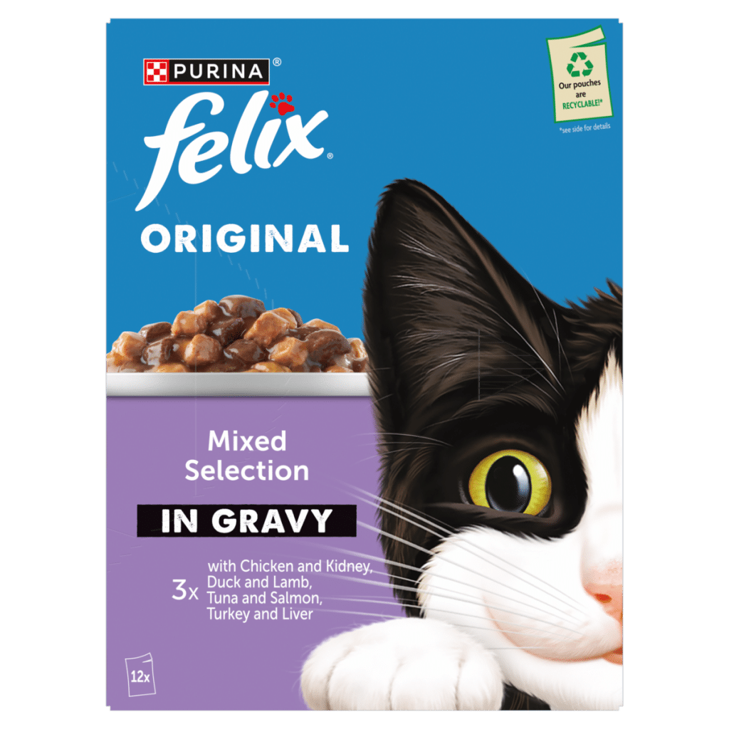 FELIX Original Mixed Selection in Gravy Wet Cat Food 12x85g