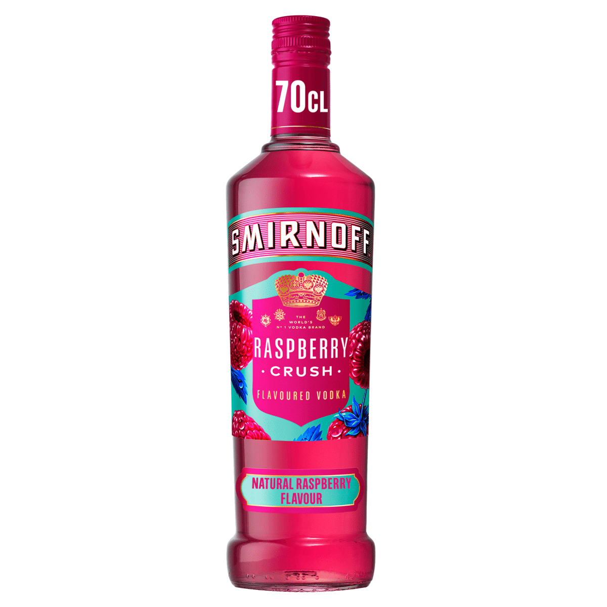 Smirnoff Raspberry Crush Flavoured Vodka 37.5% vol 70cl Bottle