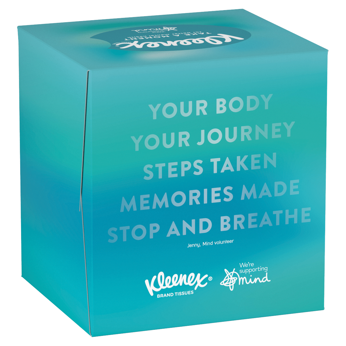 Kleenex Supporting Mind – Single Cube Tissue Box