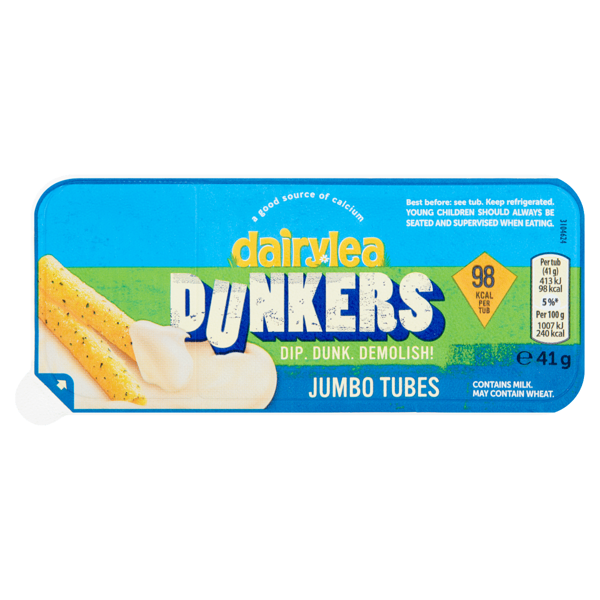 Dairylea Dunkers Jumbo Tubes Cheese Snacks 41g