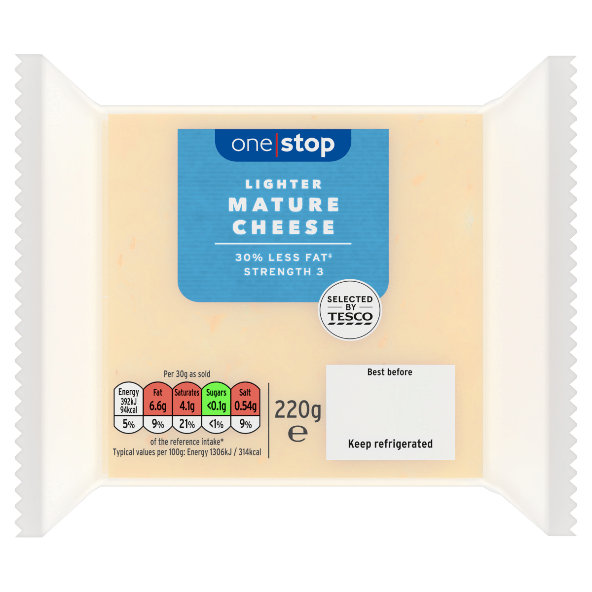 One Stop Lighter Mature Cheese 220g