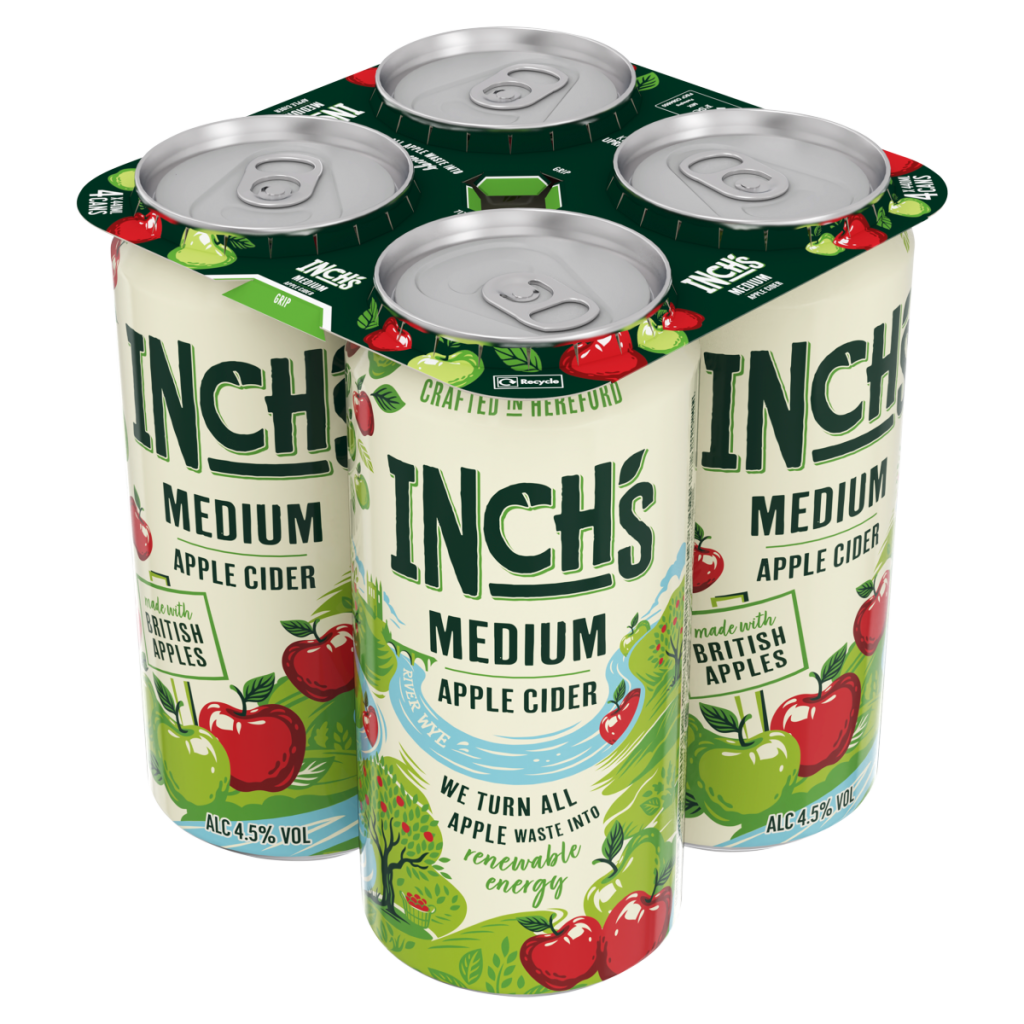 Inch’s Medium Apple Cider Cans 4 x 440ml