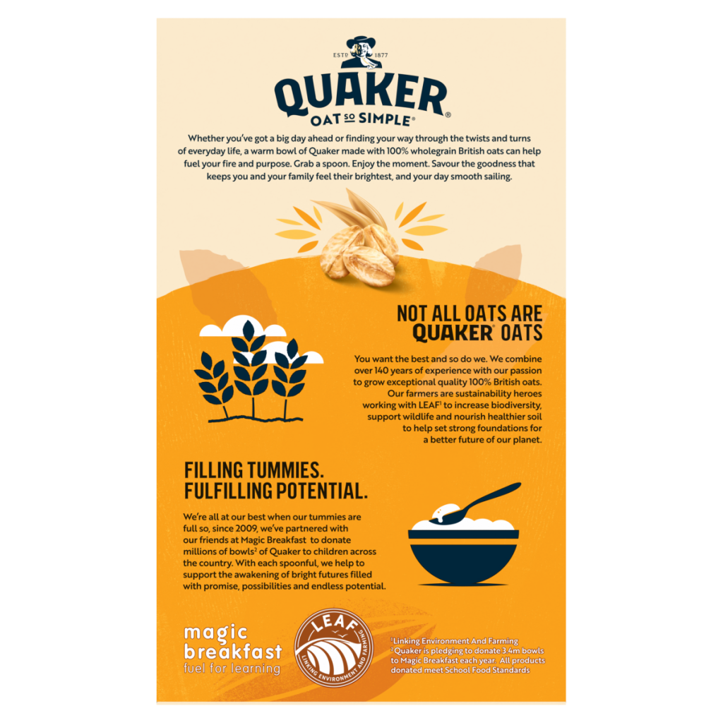 Quaker Oat So Simple Golden Syrup Porridge Sachets 10x36g