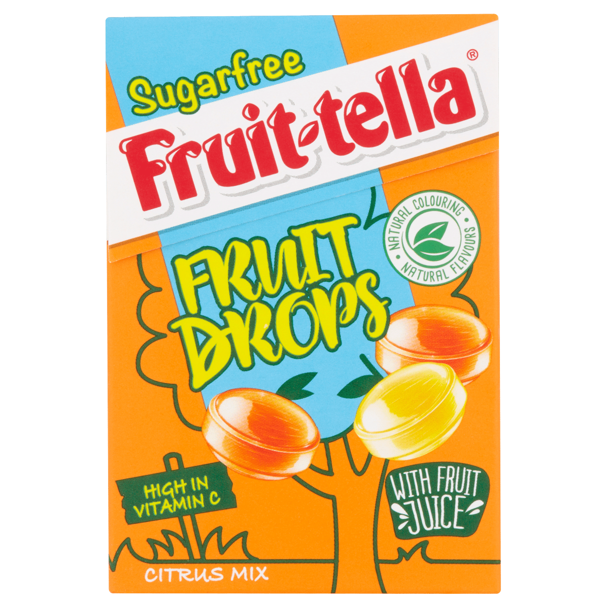 Fruittella Sugarfree Citrus Mix Fruit Drops 45g
