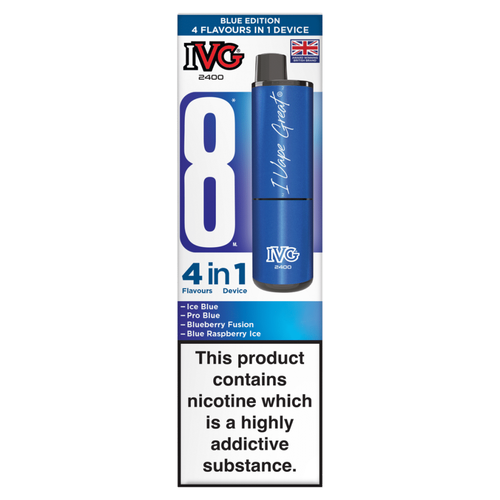 IVG 2400 4 in 1 Device Blue Edition Flavours