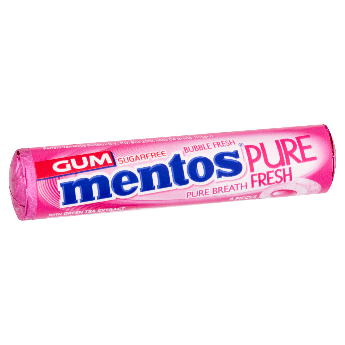 Mentos Gum Pure Fresh Bubble Fresh 8 Pieces 15.5g