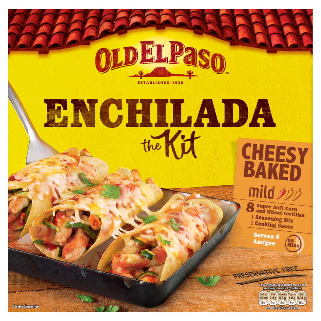 Old El Paso Cheesy Baked Enchilada Kit 663g