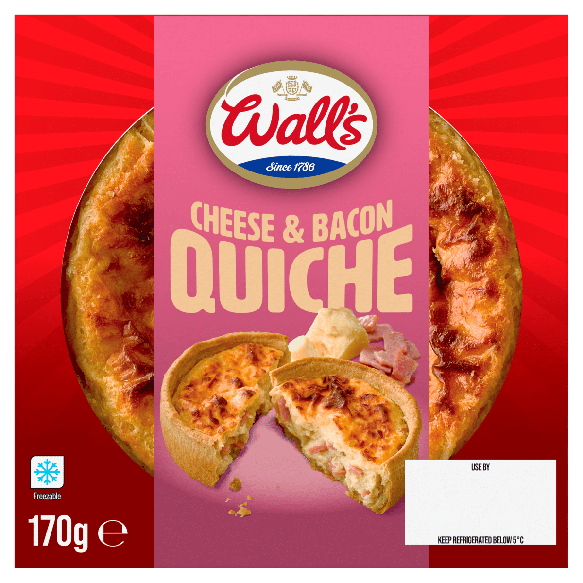 Wall’s Cheese & Bacon Quiche 170g
