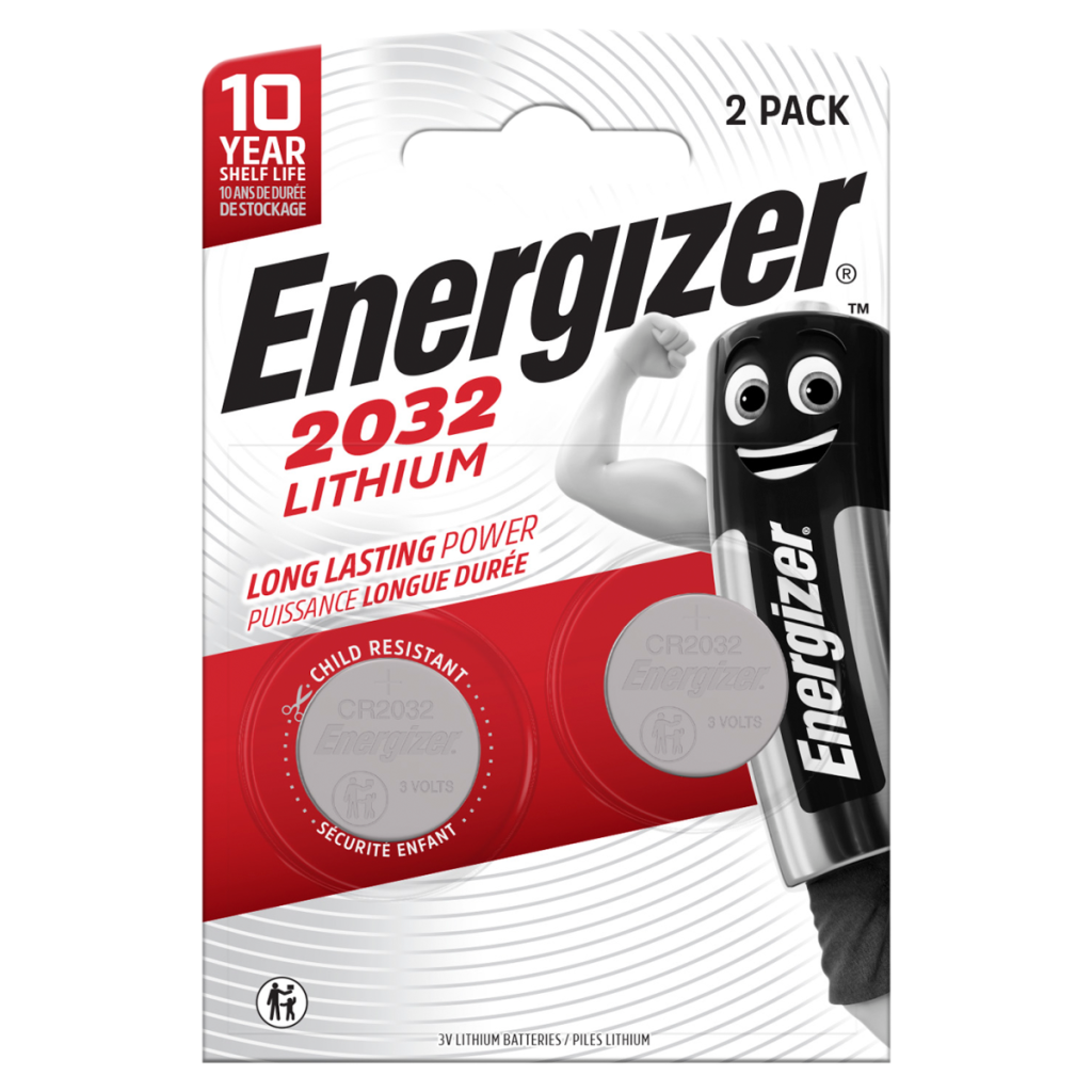 Energizer 2032 Lithium Coin Battery 2 Pack