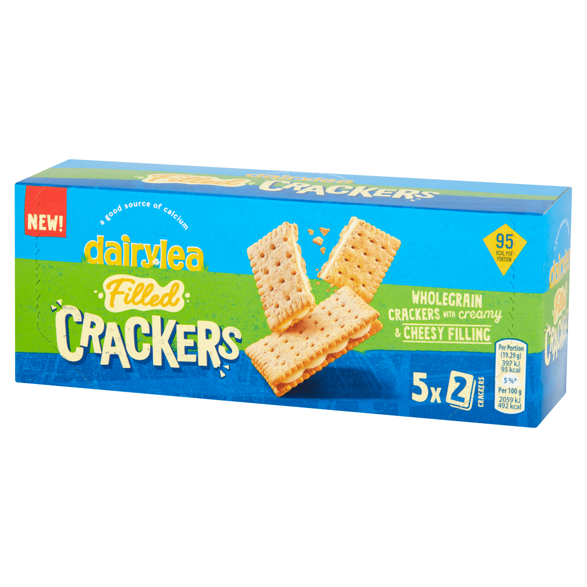 Dairylea Filled Crackers Cheesy Snack 5 pack 96.4g