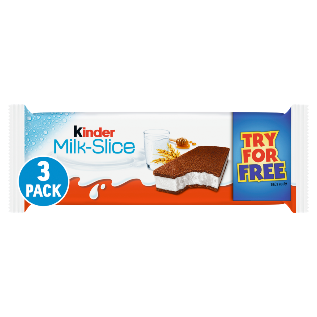 Kinder Milk Slice Chilled Treat Multipack 3 x 28g (84g)