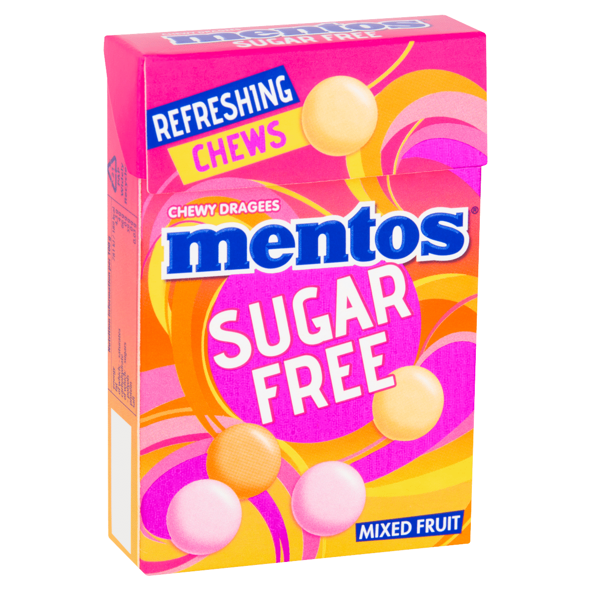 Mentos Chewy Dragees Sugar Free Mixed Fruit 45g