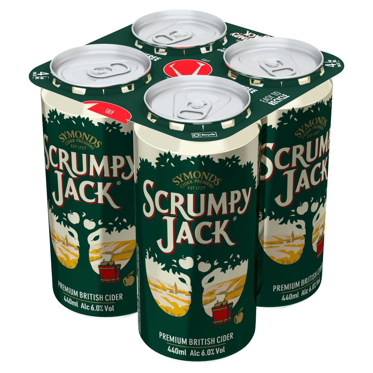 Scrumpy Jack Premium British Cider 4 x 440ml Cans