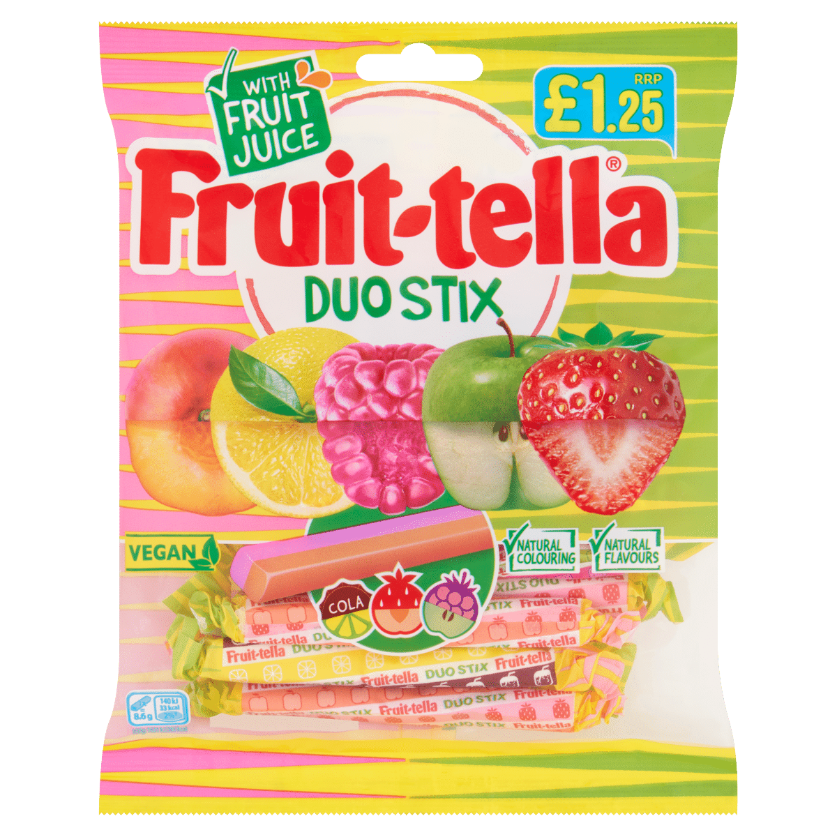 Fruit-tella Duo Stix 135g