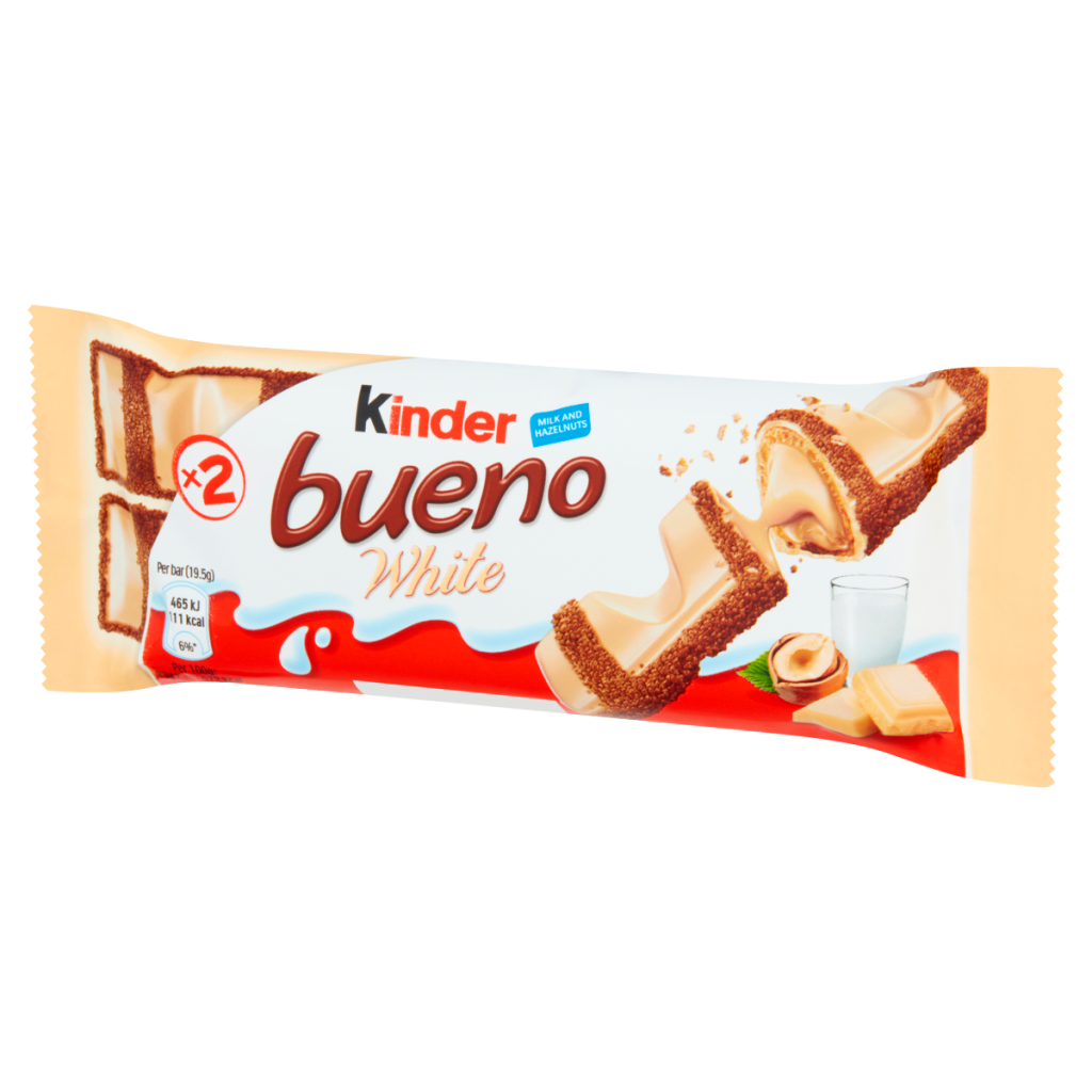 Kinder Bueno White Milk and Hazelnuts 39g