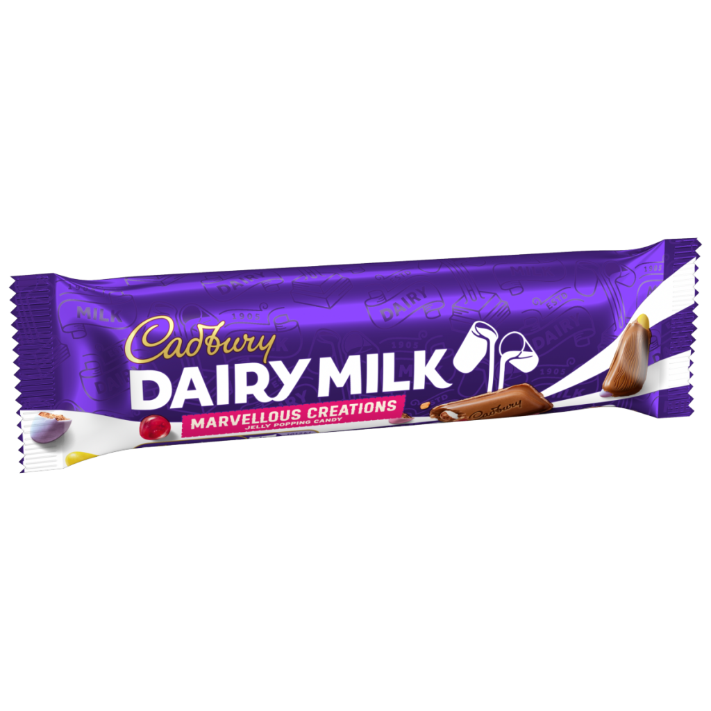 Cadbury Dairy Milk Marvellous Creations Chocolate Bar with Jelly Popping Candy 47 g