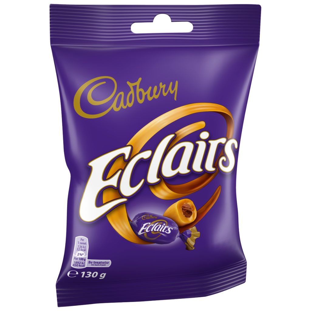Cadbury Eclairs Chocolate Sweets Bag 130 g