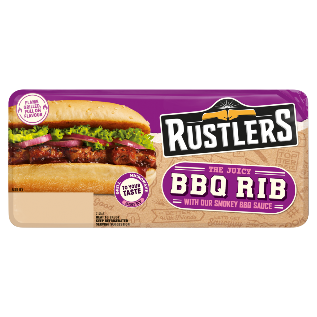 Rustlers The Juicy BBQ Rib with Our Smokey BBQ Sauce 157g