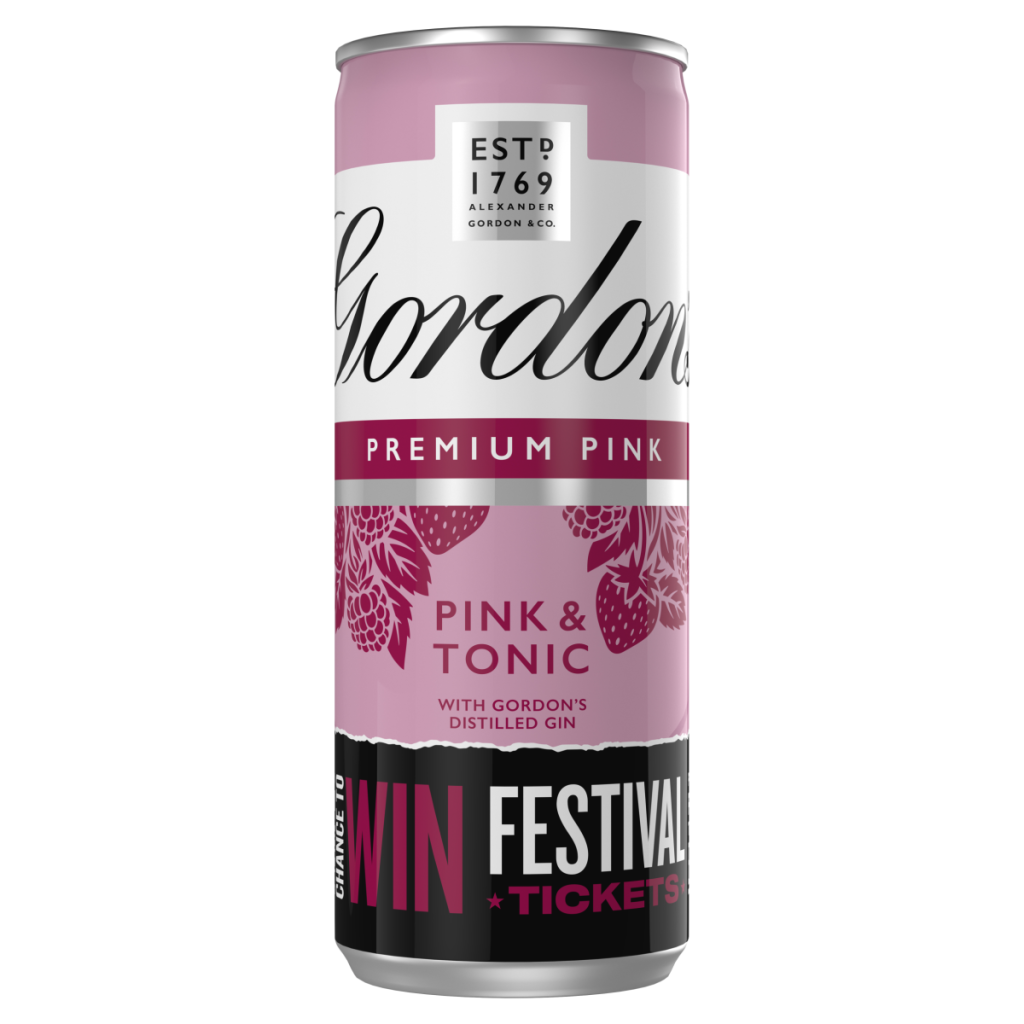 Gordon’s Premium Pink Gin & Tonic 5% vol 250ml Can