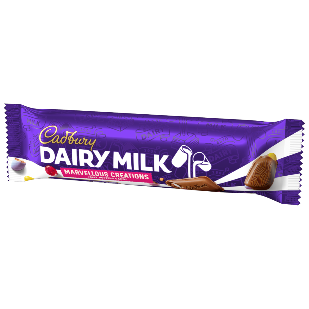 Cadbury Dairy Milk Marvellous Creations Chocolate Bar with Jelly Popping Candy 47 g