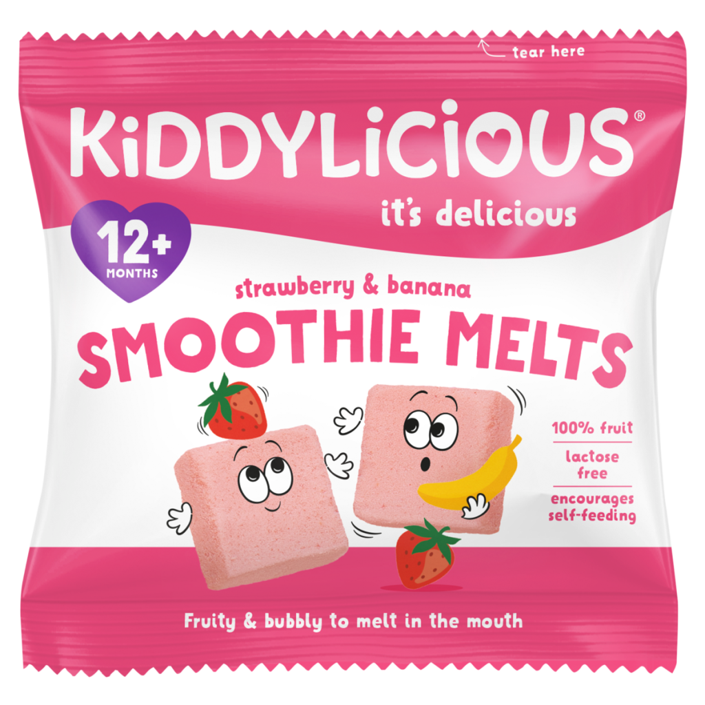Kiddylicious Strawberry & Banana Smoothie Melts 12+ Months 6g