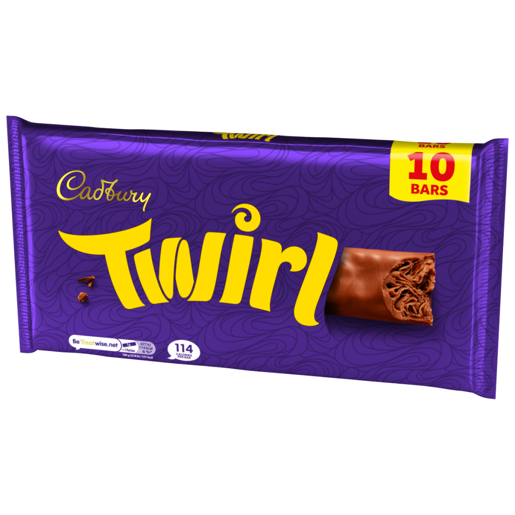 Cadbury Twirl Chocolate Bar 10 Pack Multipack (10×21.5g) 215 g