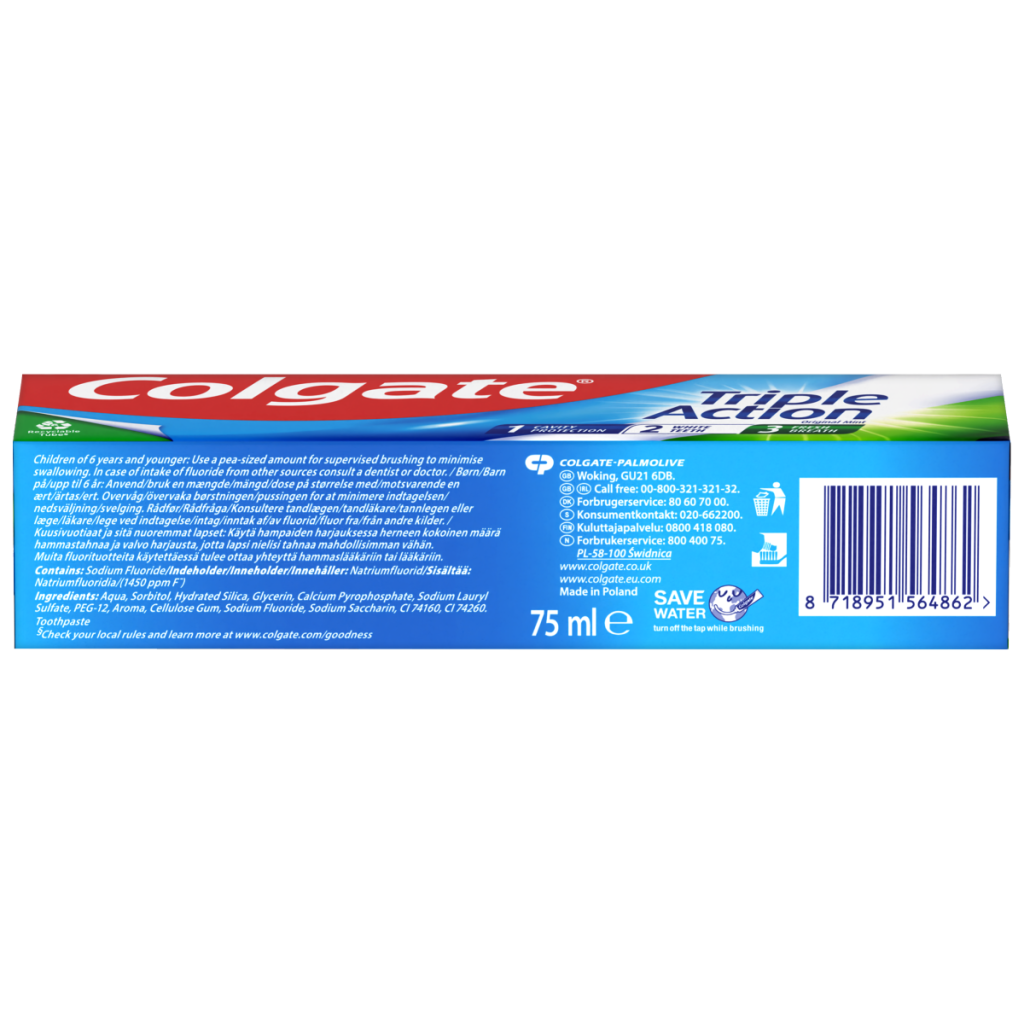 Colgate Triple Action Toothpaste 75ml