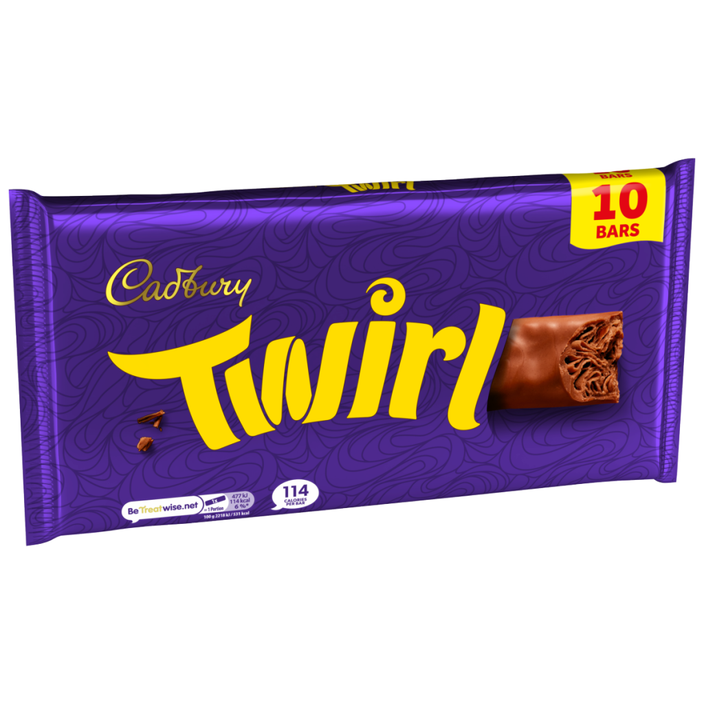 Cadbury Twirl Chocolate Bar 10 Pack Multipack (10×21.5g) 215 g