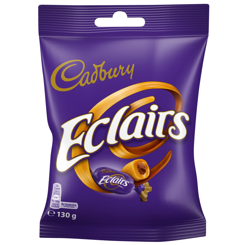 Cadbury Eclairs Chocolate Sweets Bag 130 g