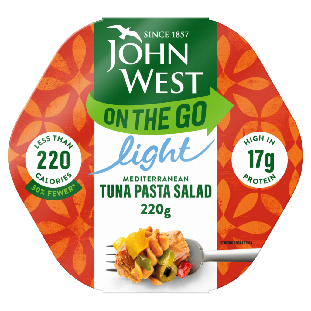 John West on the Go Light Mediterranean Tuna Pasta Salad 220g