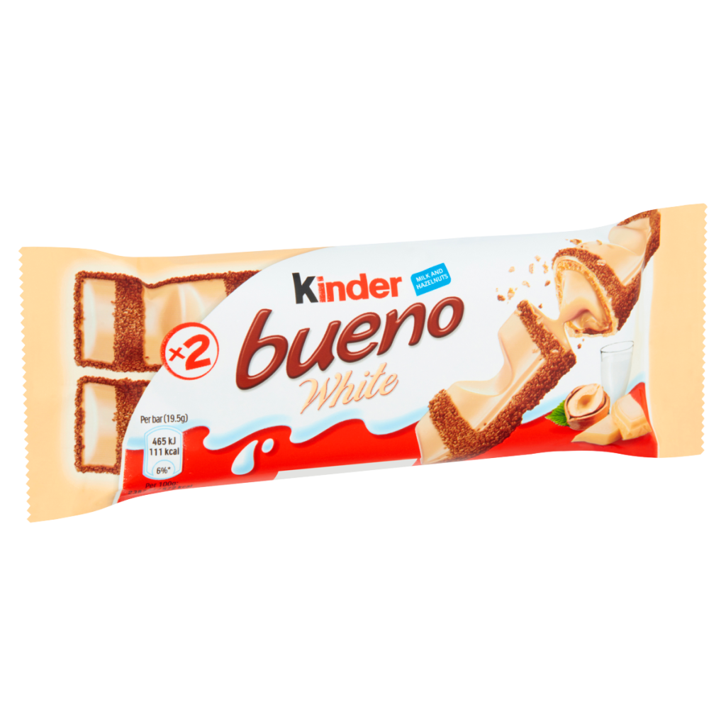 Kinder Bueno White Milk and Hazelnuts 39g