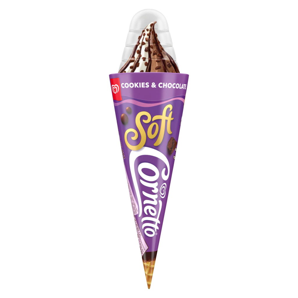 Cornetto Soft Cookie & Chocolate Ice Cream Cone 140 ml